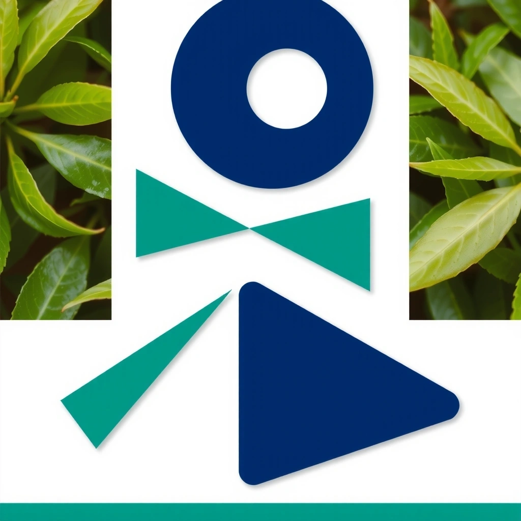 Abstract background of green tea leaves